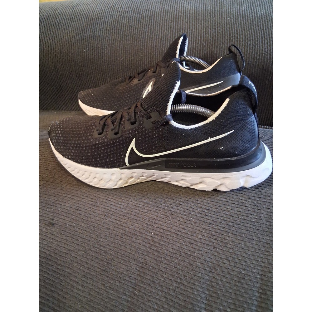 Nike React Infinity Run Flyknit CD4371-002 Men's 11.5 Black Running Shoes